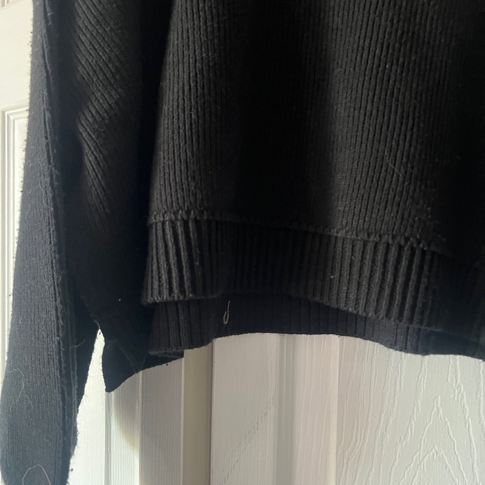 Free People Black Crew Neck Sweater - Picture 7 of 13